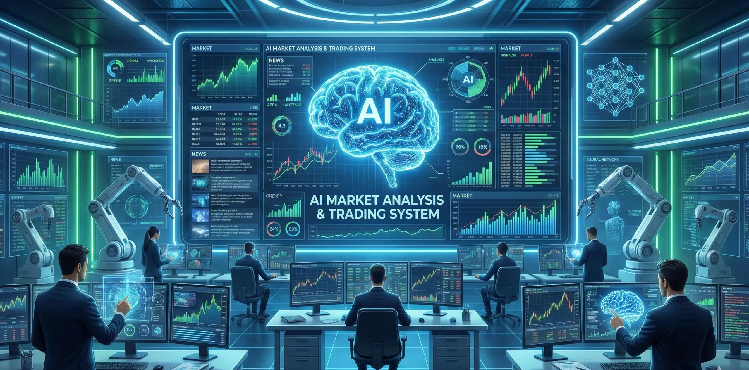ترید با هوش مصنوعی برای تحلیل بازار